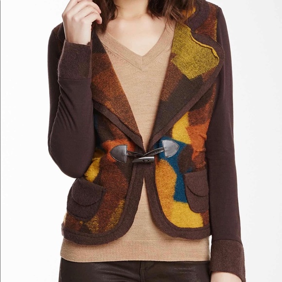 I.N.S.I.G.H.T. - Print Wool Blend Knit Jacket - Picture 2 of 11